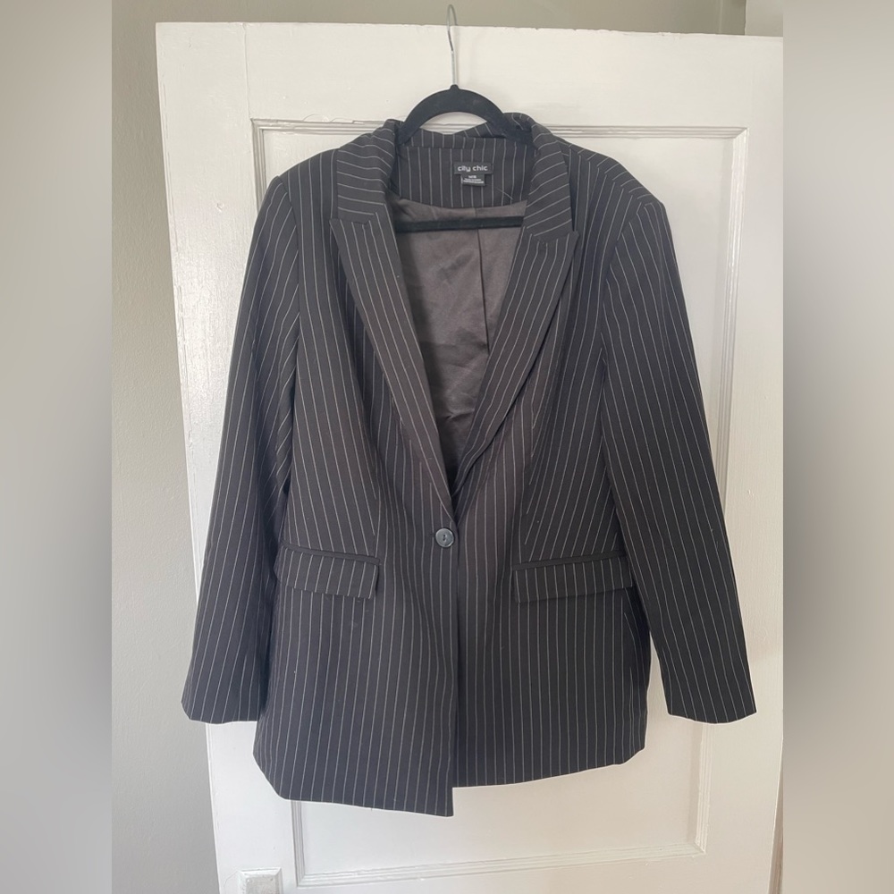 Pinstripe blazer